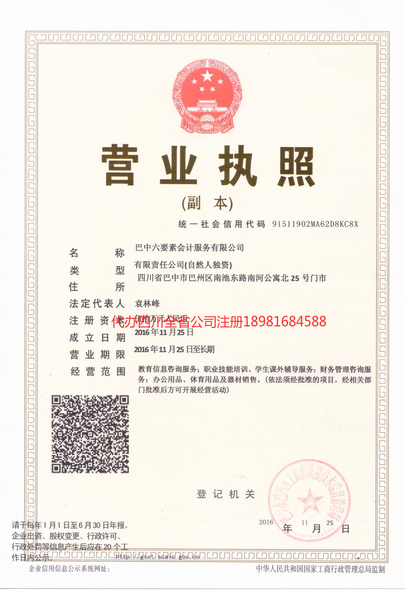 六安六安六要素会计服务有限公司